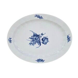 Royal Copenhagen Denmark Blue Flowers 18.5" Oval Serving Platter 8541